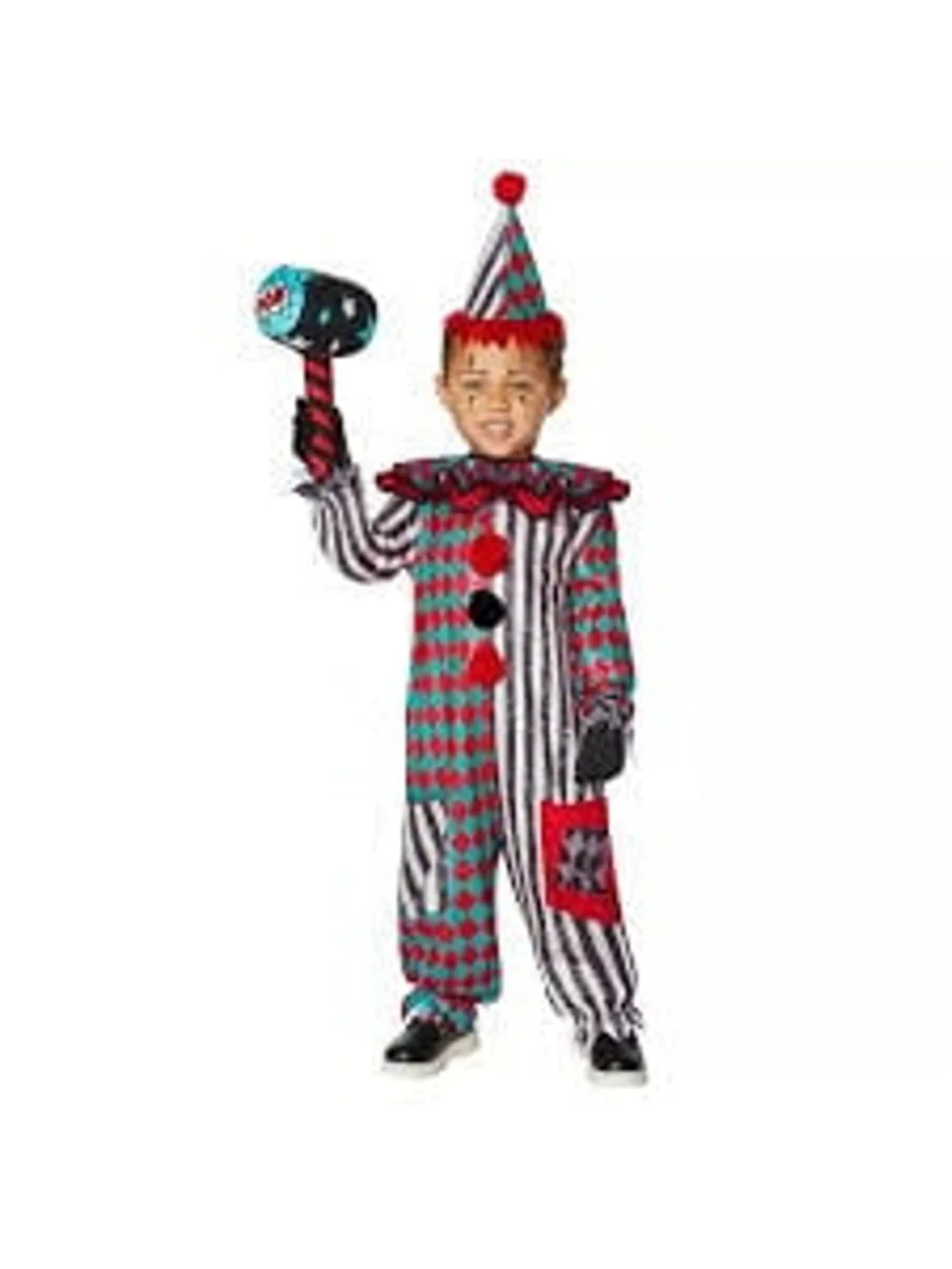 New Spirit Halloween Kids Trickster Clown Costume Halloween